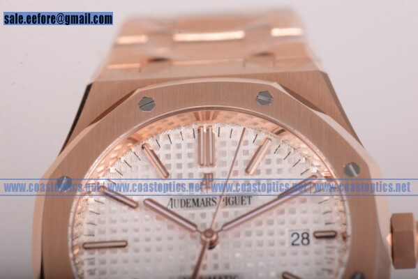 1:1 Replica Audemars Piguet Royal Oak 41 MM Watch Rose Gold 15400or.oo.1220or.02 (JF)